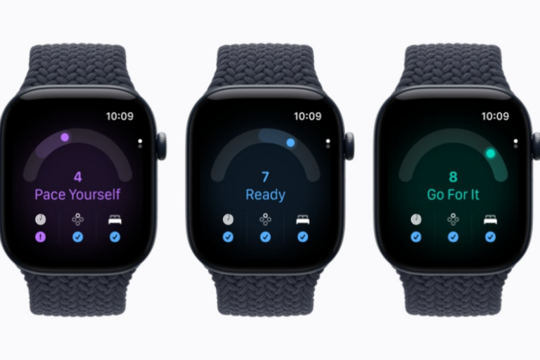 Apple Watch Series 12 hiển thị trên nền sáng với thiết kế mặt đồng hồ vuông