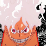 Luffy trong hình dạng Gear 5 chuẩn bị tung đòn tấn công tại Elbaf