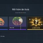 Giao diện trang web chọn món ăn mô phỏng thanh mở hòm của CS:GO