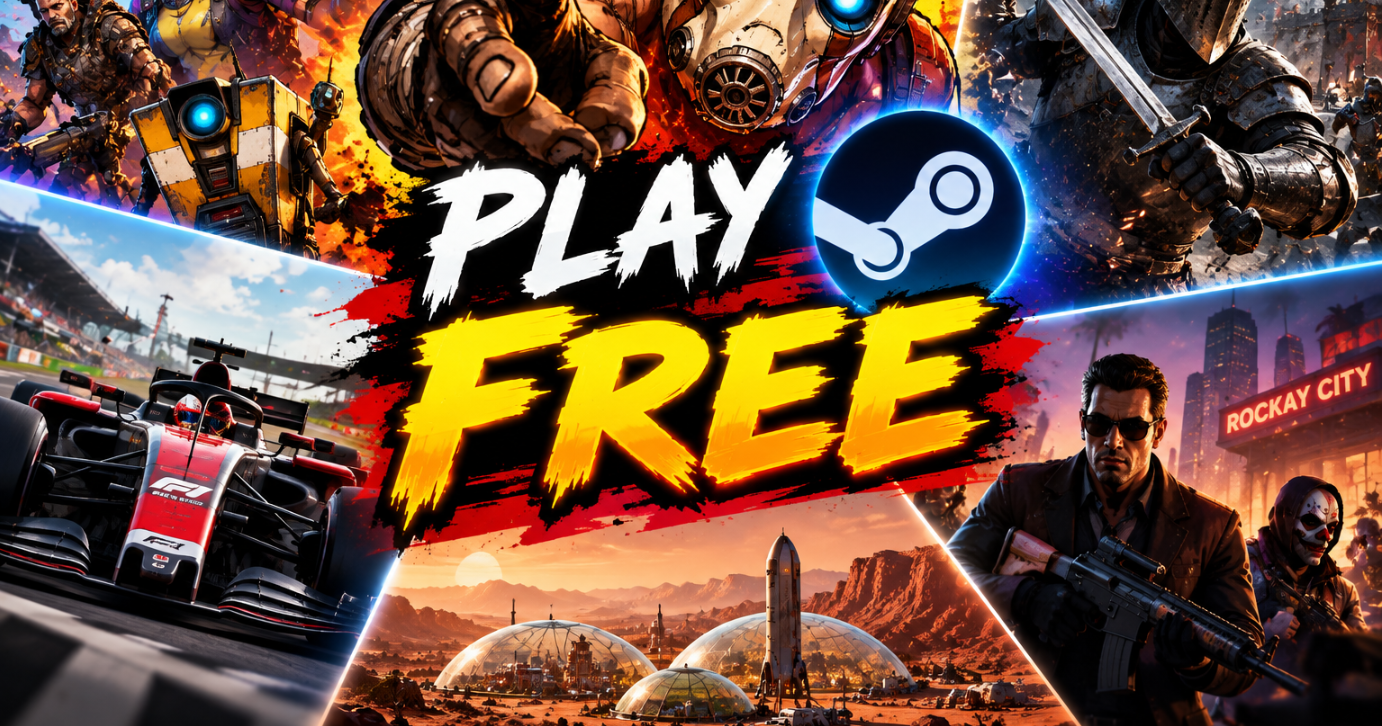 Giao diện Steam giới thiệu chương trình chơi thử miễn phí cuối tuần