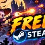 Trang Steam giới thiệu Witchcraft: Candy Hunt với hình ảnh trò chơi pixel art
