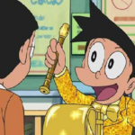 Suneo khoe những món đồ đắt tiền trước nhóm bạn