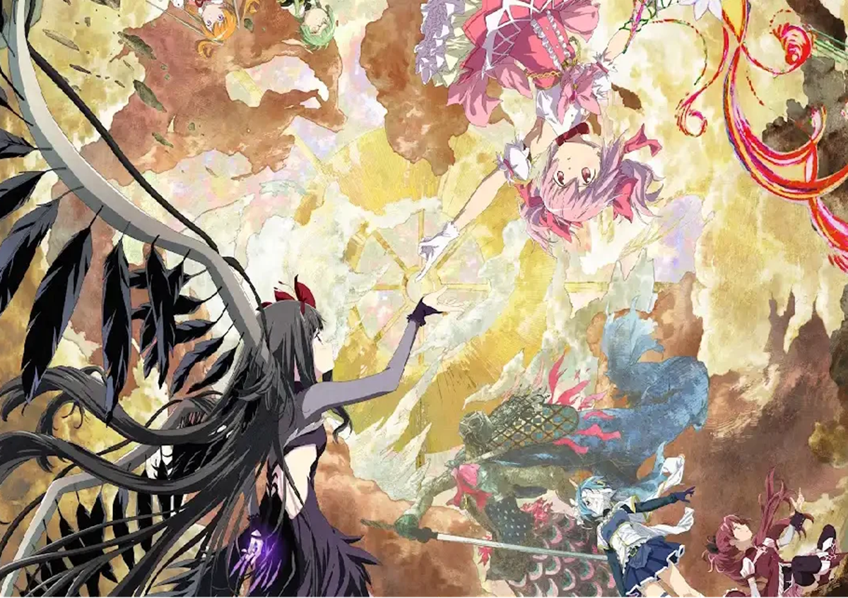 Hình ảnh quảng bá cho bộ phim Madoka Magica: Walpurgisnacht Rising
