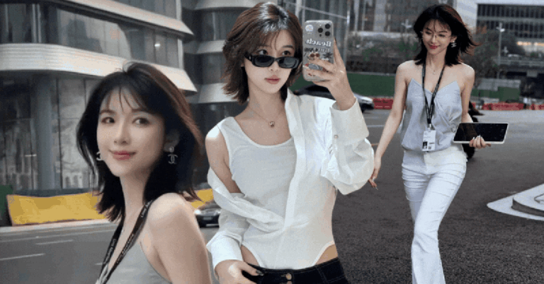Ninh Tâm thực hiện video bắt trend công sở trên mạng xã hội