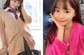 Nữ vận động viên Nhật Bản trong trang phục thi đấu cầu lông