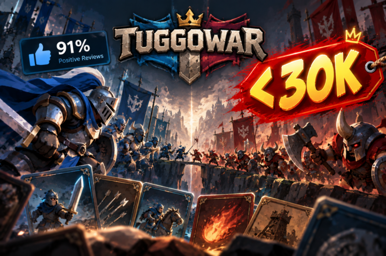 Trang giới thiệu Tuggowar trên cửa hàng Steam