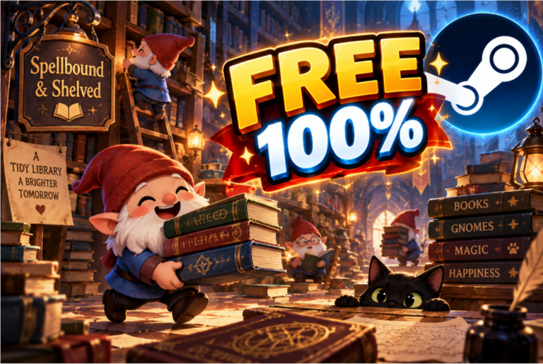 Trang Steam giới thiệu game mô phỏng Spellbound & Shelved