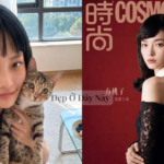 Phương Đào Tử trong tạo hình nhân vật ảo với mái tóc đen dài
