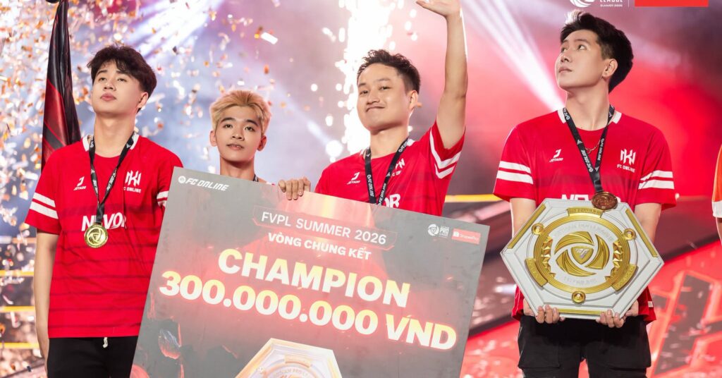 Sân khấu Chung kết FVPL Summer 2026 tại Cung Điền Kinh Mỹ Đình