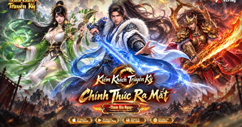 Hình ảnh giới thiệu Kiếm Khách Truyền Kỳ trong bối cảnh fantasy u tối