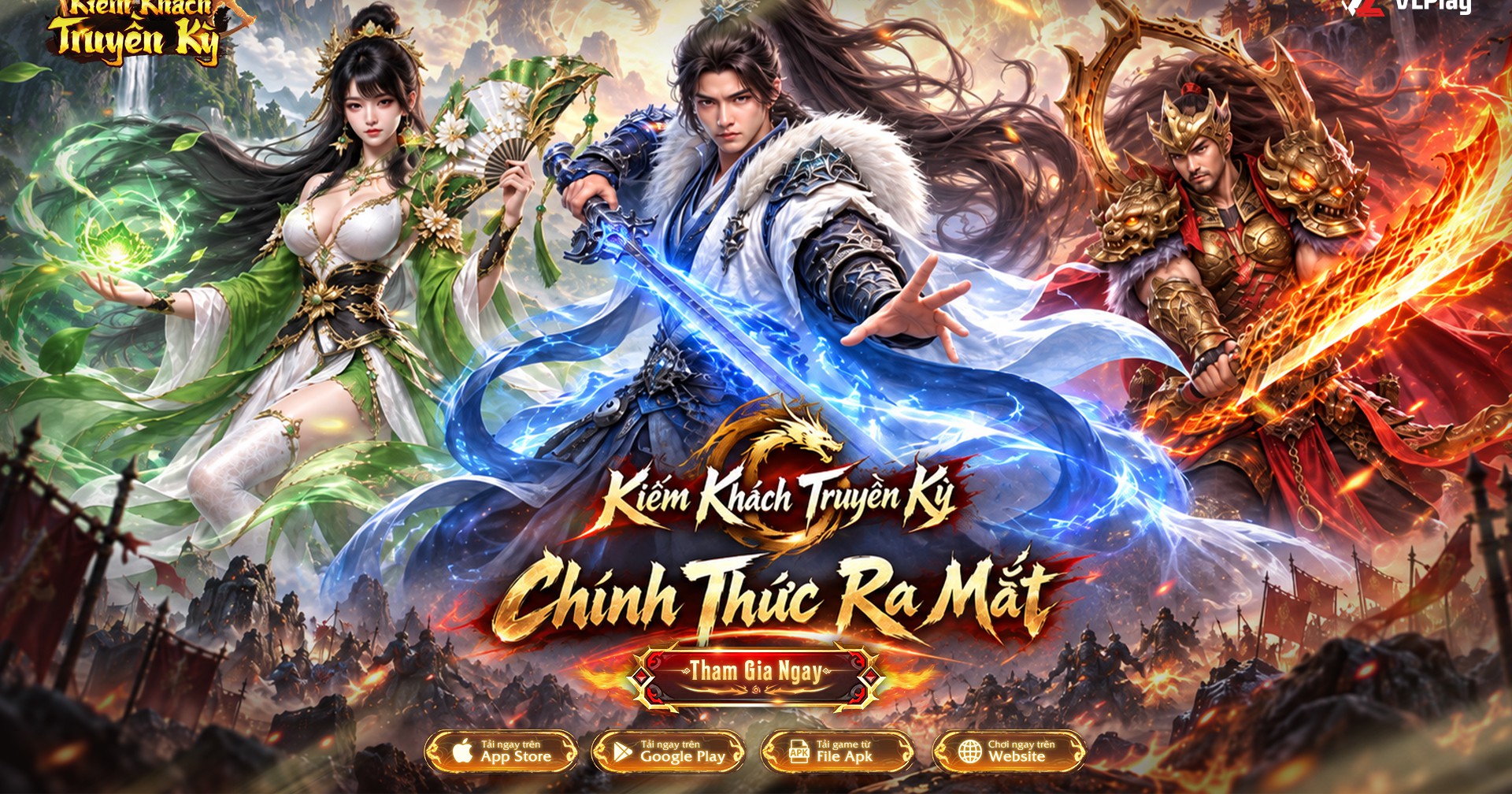 Hình ảnh giới thiệu Kiếm Khách Truyền Kỳ trong bối cảnh fantasy u tối