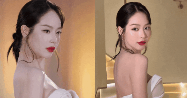 Thanh Thủy xuất hiện với phong cách trang điểm nổi bật tại một sự kiện