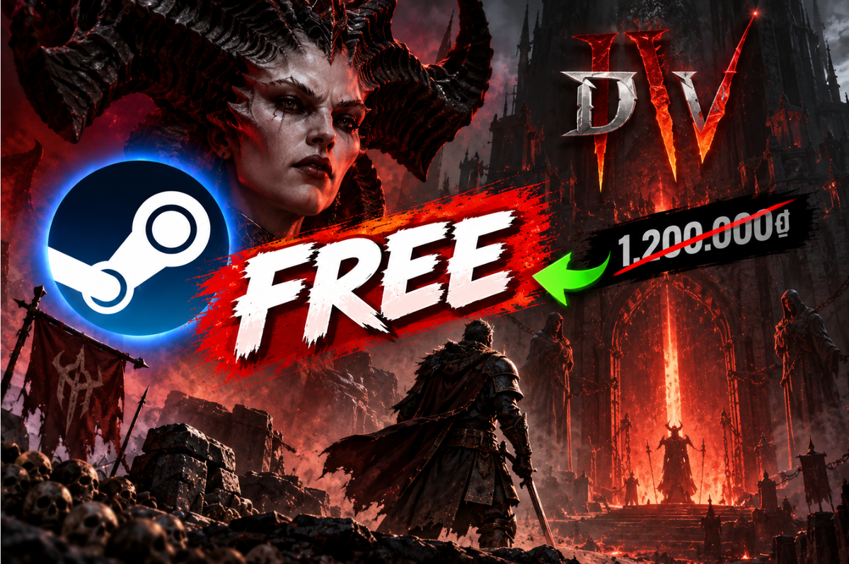 Trang Diablo 4 trên Steam với thông tin trò chơi