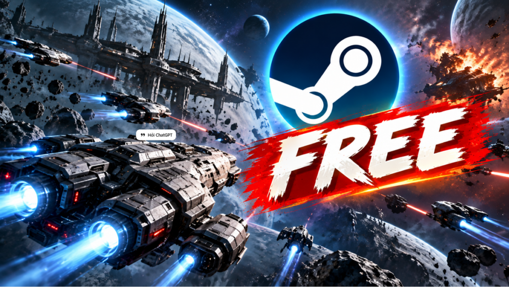 Trang cửa hàng Steam giới thiệu tựa game Space Menace