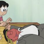 Ông Nobi Nobisuke xuất hiện với vẻ ngoài giản dị trong bối cảnh đời thường của Doraemon
