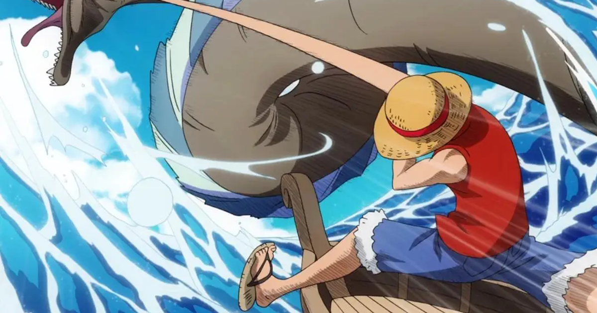 Luffy thời nhỏ trò chuyện cùng Shanks trong những ngày ở làng Foosha