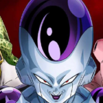 Frieza đứng giữa khung cảnh chiến đấu trong Dragon Ball