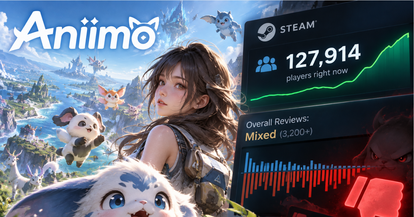 Giao diện Aniimo được giới thiệu trên trang Steam