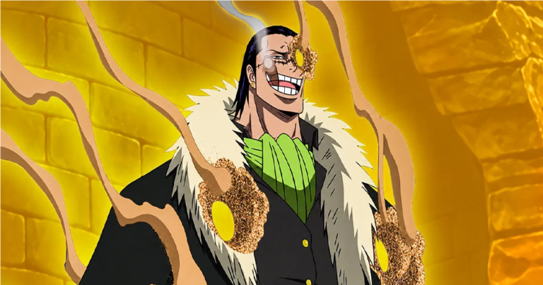 Crocodile sử dụng năng lực cát trong bối cảnh Alabasta