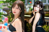 Chiếc áo bra đặc biệt tạo hiệu ứng dòng chất lỏng màu trắng đục