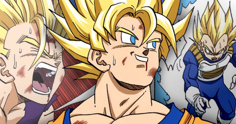 Hình minh họa quan điểm của Toyotarou về hệ thống Super Saiyan