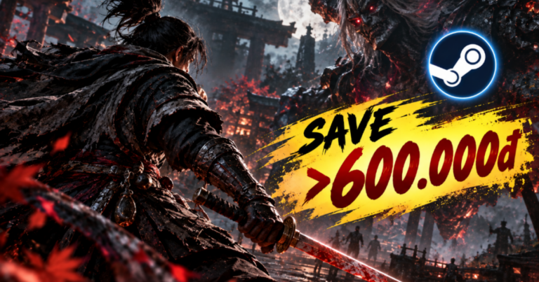 Giao diện Steam hiển thị thông tin giảm giá của Nioh 3