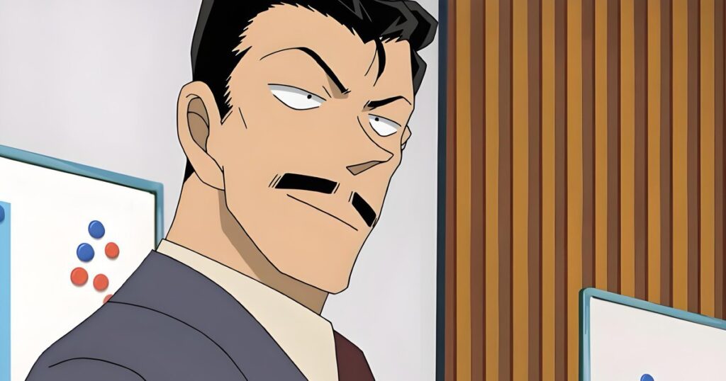 Mori Kogoro xuất hiện với vẻ ngoài đặc trưng trong Thám Tử Lừng Danh Conan