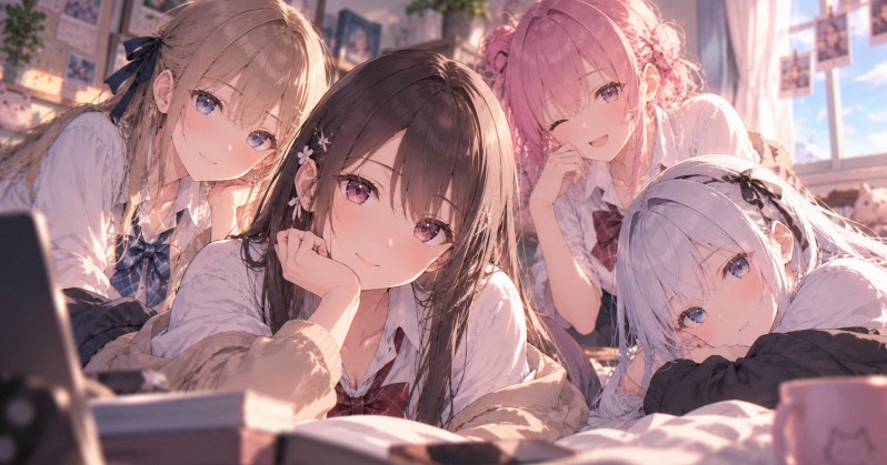 Hình ảnh giới thiệu Sugar Lies với phong cách minh họa anime tươi sáng