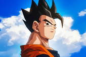 Goku tung đòn tấn công Nappa trong Dragon Ball Z