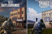 Logo PUBG và hình ảnh giao diện trò chơi trên màn hình