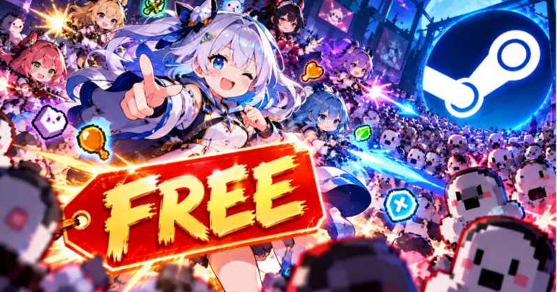Màn hình chính của HoloCure - Save the Fans trên Steam