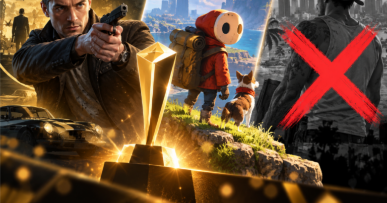 Hình minh họa thông tin các trò chơi được đề cử tại Golden Joystick Awards 2026