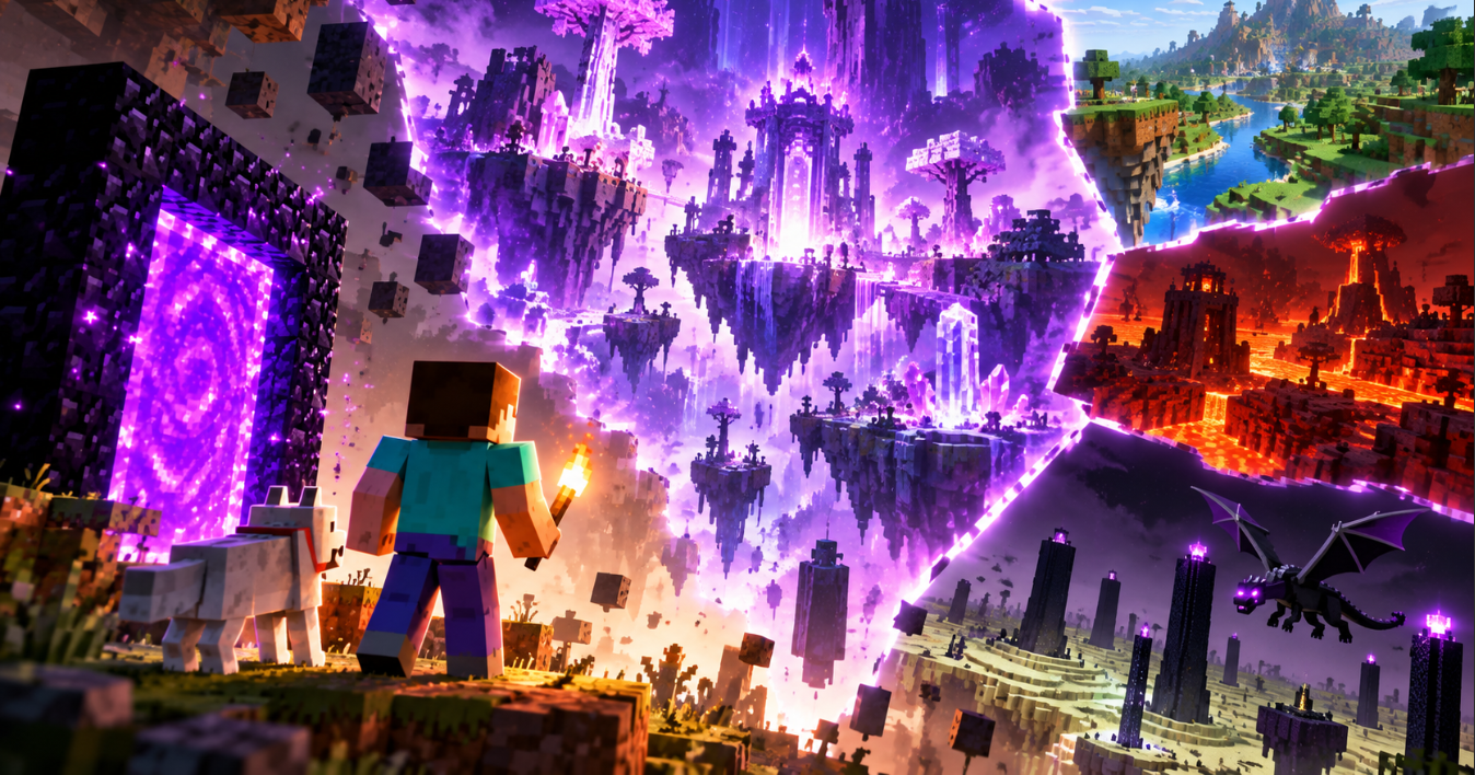 Hình minh họa nội dung mới được Mojang giới thiệu tại Minecraft LIVE