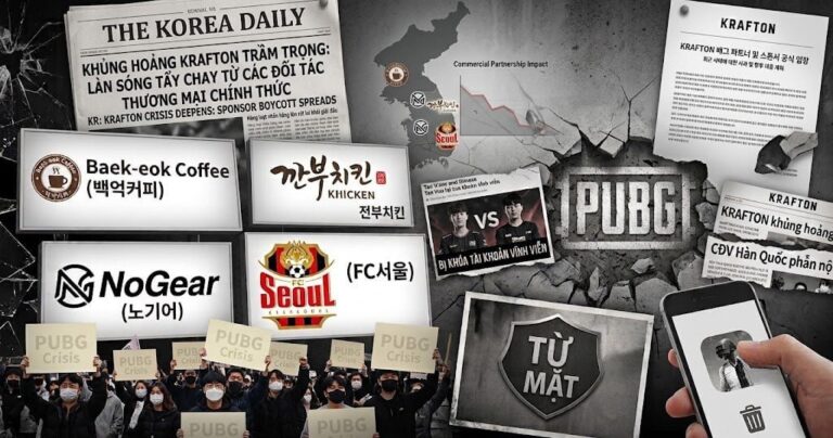 Hình ảnh nhận diện của PUBG trong bối cảnh giải đấu esports