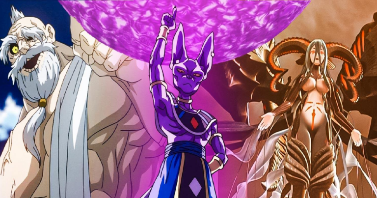 Hình minh họa nhóm các vị thần anime sở hữu sức mạnh đe dọa nhân loại