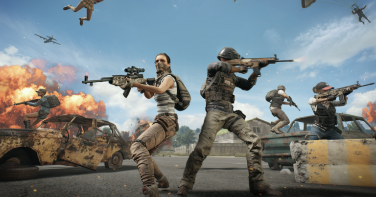 Hình ảnh PUBG và logo Krafton trong bối cảnh tranh luận về thị trường Việt Nam
