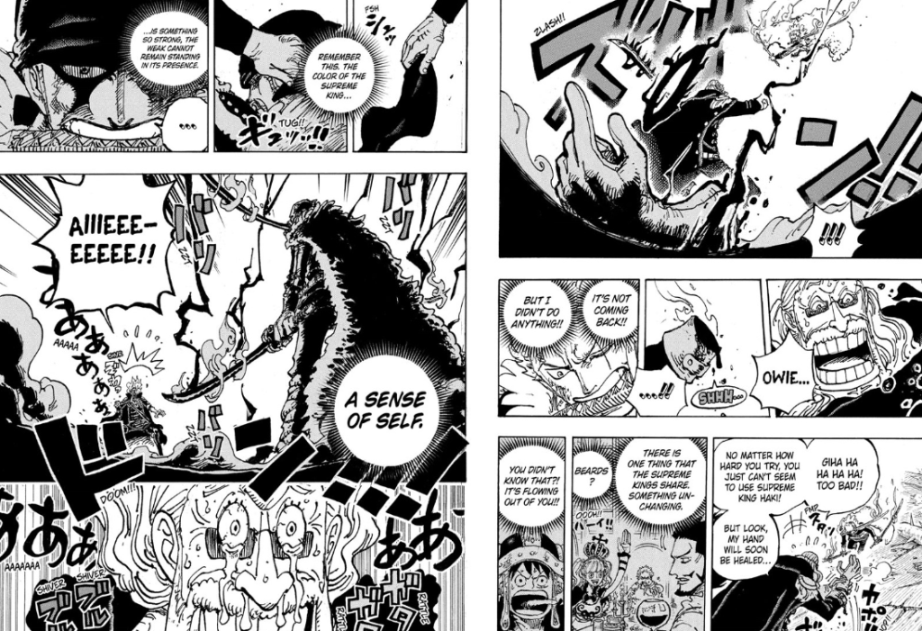 Zoro buộc khăn bandana và chuẩn bị tung đòn quyết định