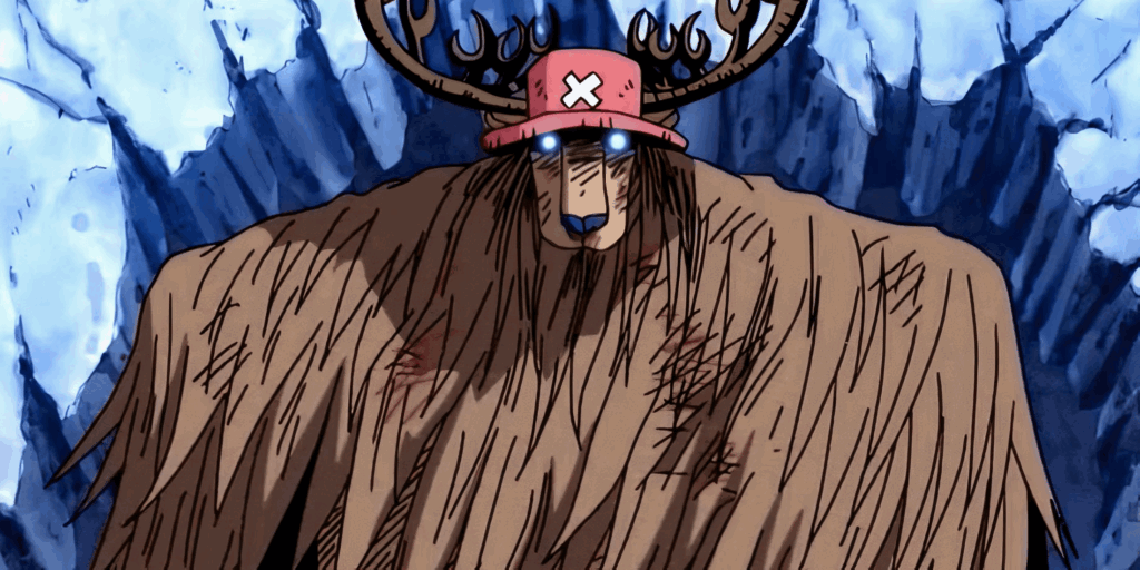 Minh họa Luffy với sức mạnh Hito Hito no Mi Model: Nika