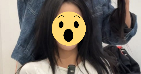 Trần Hà Linh xuất hiện tại một salon tóc trước camera thường