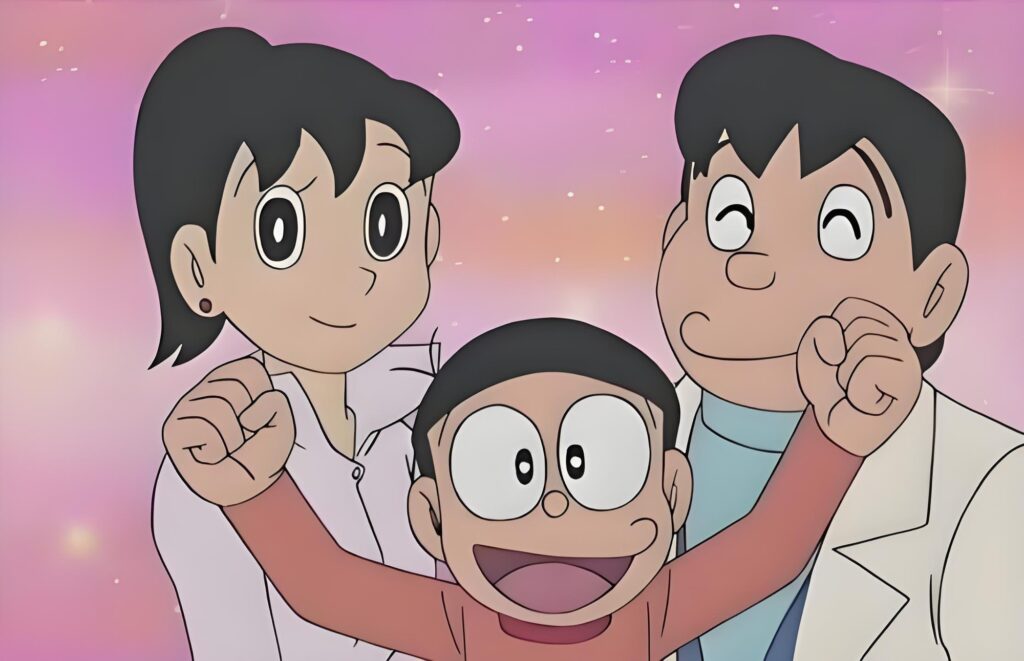Gia đình nhỏ của Nobita và Shizuka trong tương lai