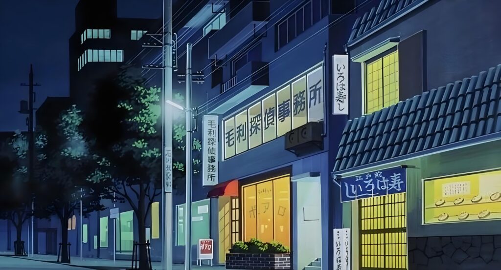 Mori Kogoro chăm sóc Conan tại nhà