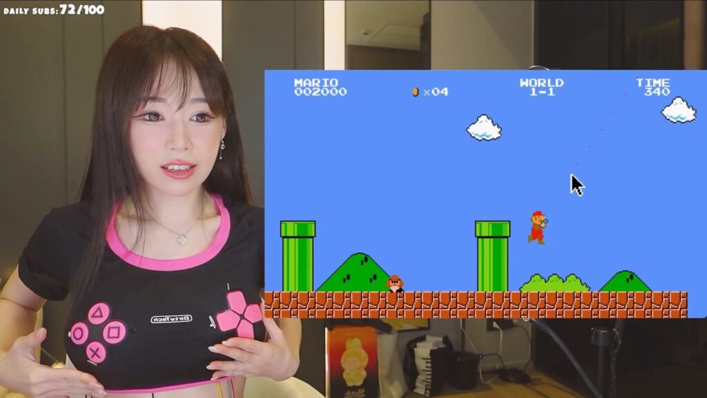 Phản ứng của nữ streamer khi bộ điều khiển gặp lỗi trong lúc chơi game