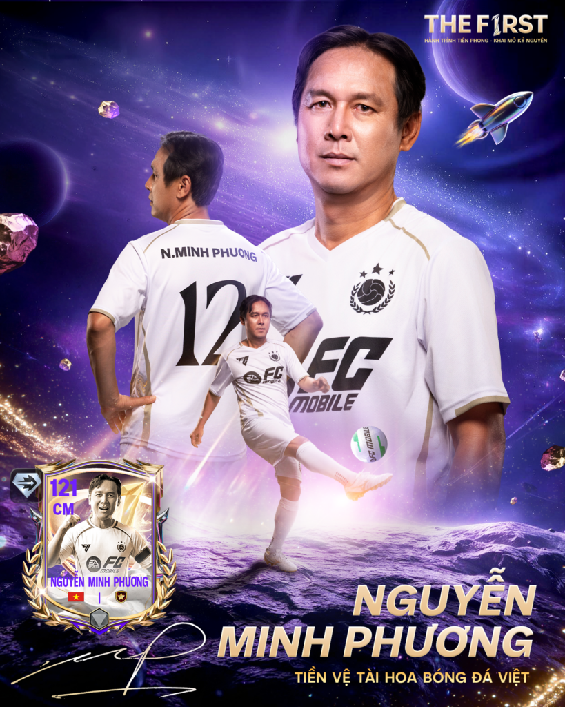 Minh họa đội hình FC Mobile VN với những cầu thủ huyền thoại