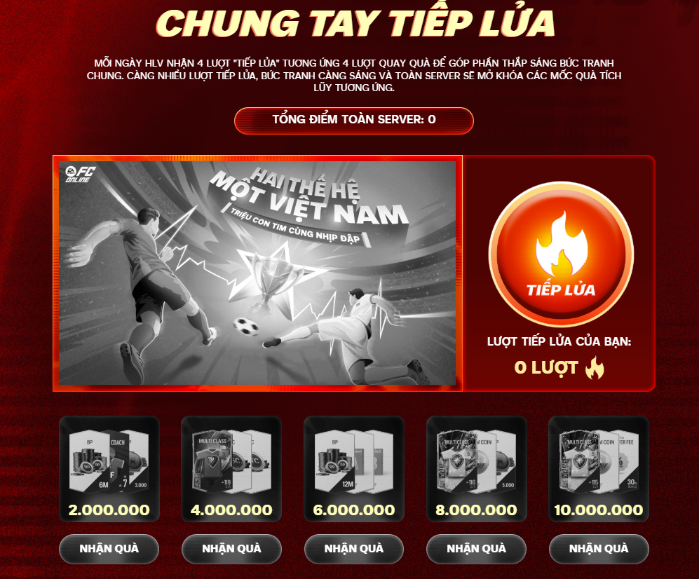 Hình ảnh nhận diện chương trình Cổ Vũ Việt Nam của FC Online