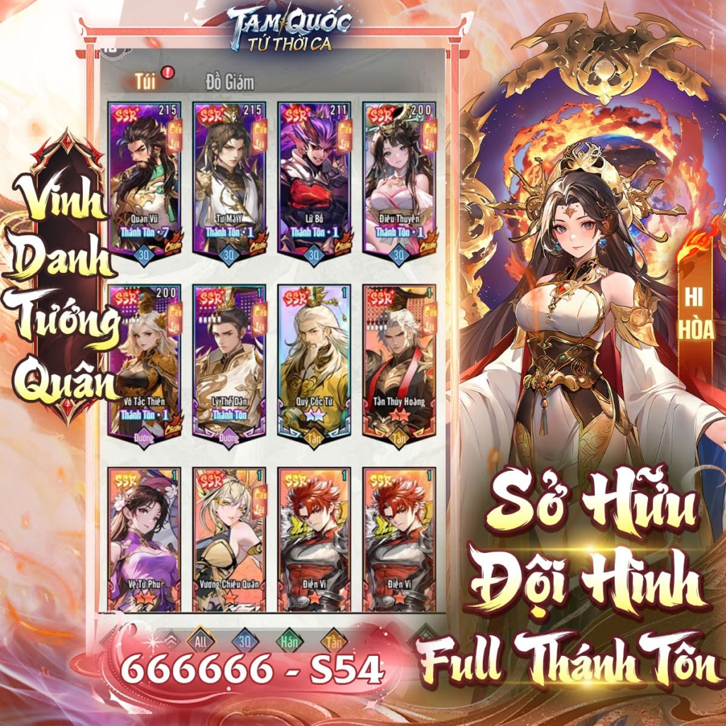 Giao diện sắp xếp nhân vật trong game chiến thuật