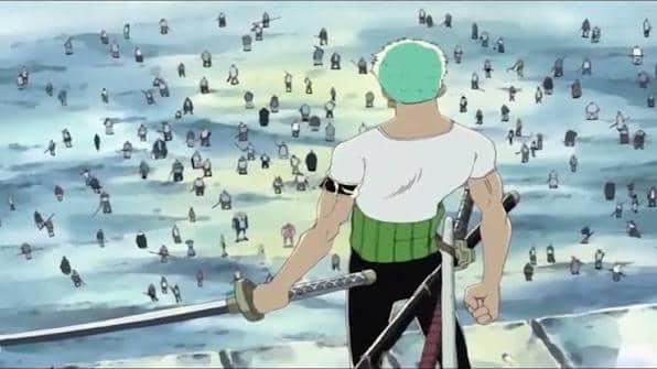 Zoro và Luffy xuất hiện cùng băng Mũ Rơm