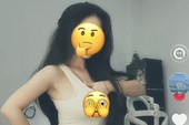 Vicky Thiên Trần thể hiện ánh mắt bí ẩn trước ống kính