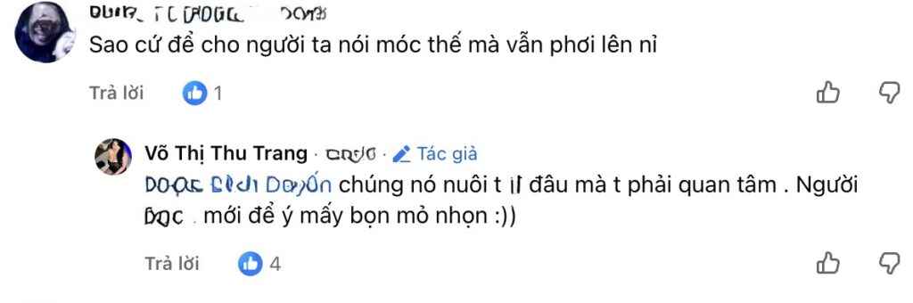 Hình ảnh Thu Trang trong trang phục mặc ở nhà