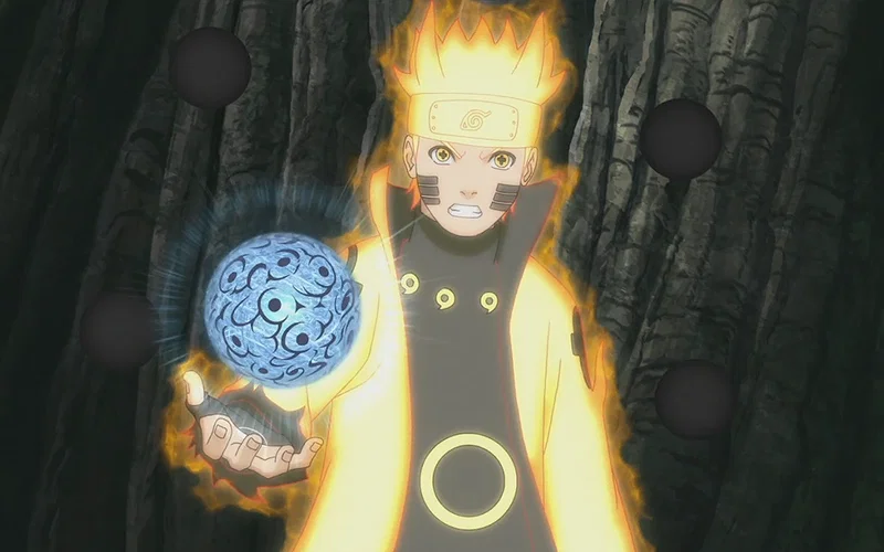 Naruto vận dụng Tiên Nhân Thuật trong trận chiến