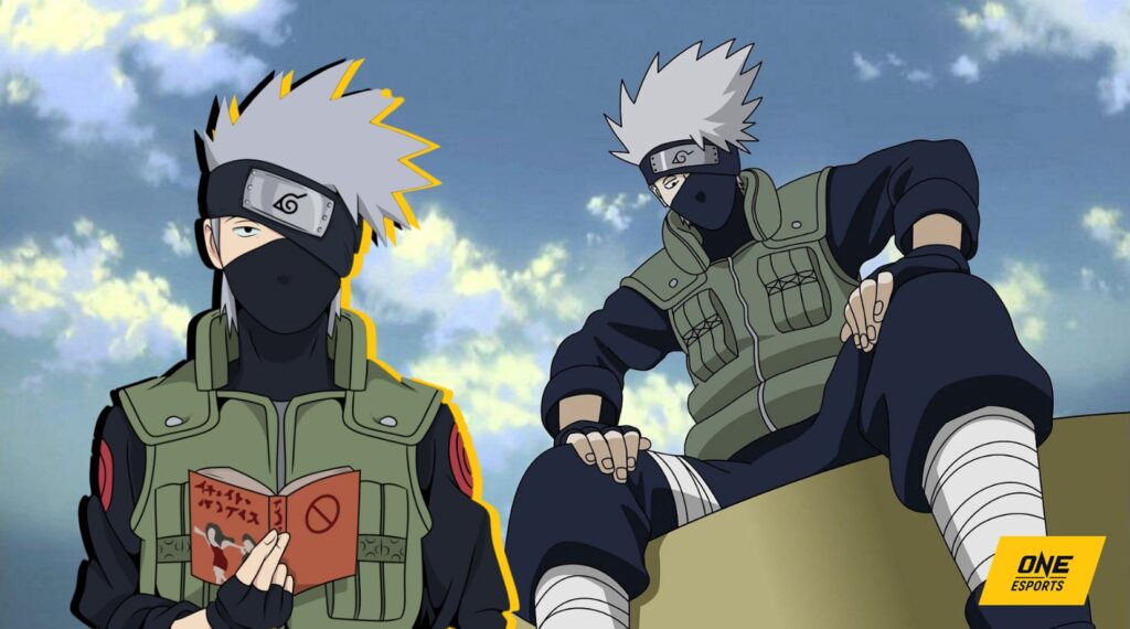 Kakashi xuất hiện giữa khung cảnh chiến đấu trong Naruto
